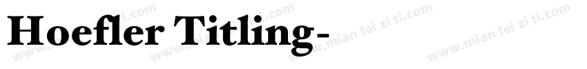 Hoefler Titling字体转换